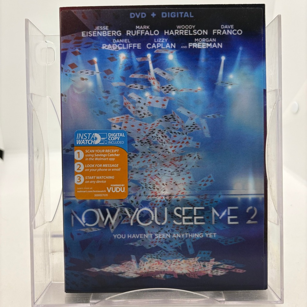 Now You See Me 2 DVD + Digital Jesse Eisenberg Woody Harrelson Lionsgate 2016
